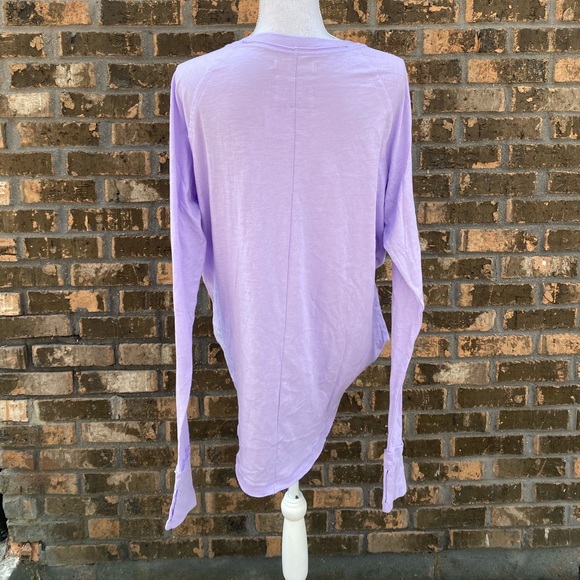 NWT Free People We the Free Arden Cotton tee Shirt Elven Lily Purple NEW. - Picture 5 of 6
